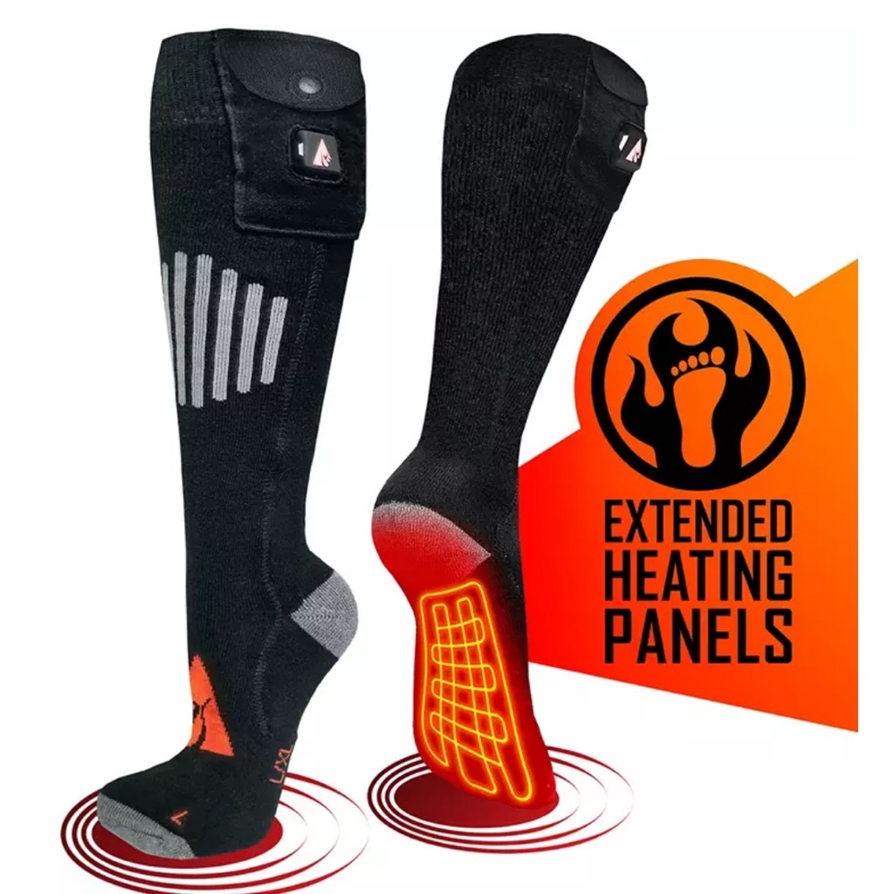 The ActionHeat™ 5V Wool Battery Heated Socks